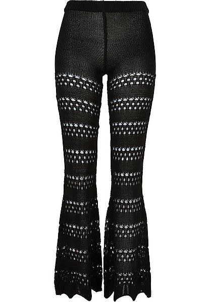 URBAN CLASSICS Leggings Urban Classics Damen Ladies Flared Crochet Knit Leg günstig online kaufen
