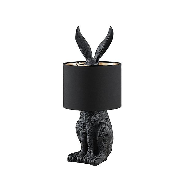 Lindby Tischlampe Lorentina 9627485 Design Modern in Schwarz aus Textil 1-f günstig online kaufen