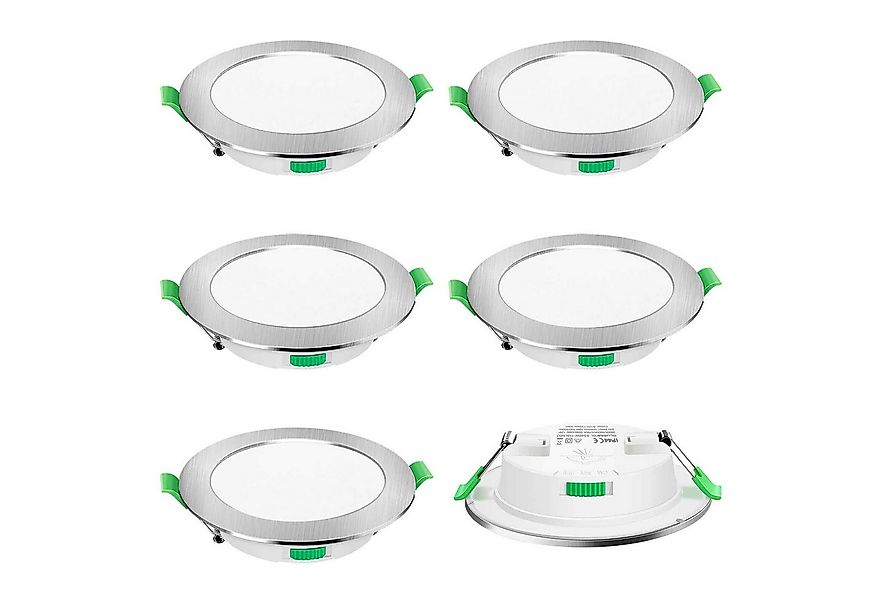 ALUSSO LED Einbaustrahler 6er-Set, Decken Leuchte, Flach Strahler für Bad, günstig online kaufen