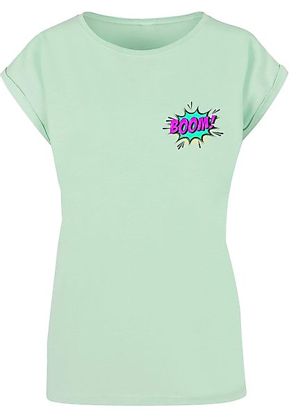 Merchcode T-Shirt "Merchcode Damen Ladies BOOM Comic Extended Shoulder Tee" günstig online kaufen