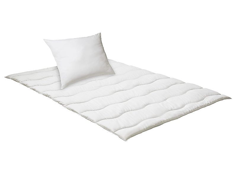 Nightlife Microfaserbettdecke + Microfaserkissen Set Essentials, günstig online kaufen