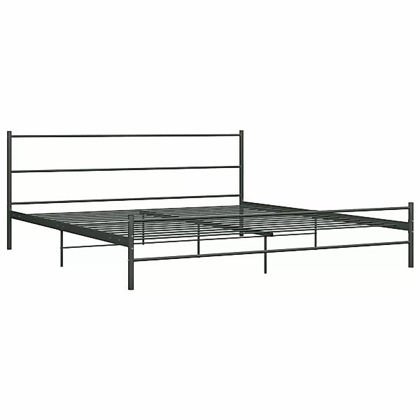 vidaXL Bettgestell Grau Metall 200x200 cm Modell 3618456 günstig online kaufen