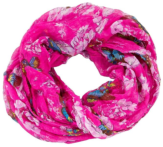AvaMia Modeschal 3999-Butterfly Loop Schal Schlauchschal mit Schmetterlinge günstig online kaufen