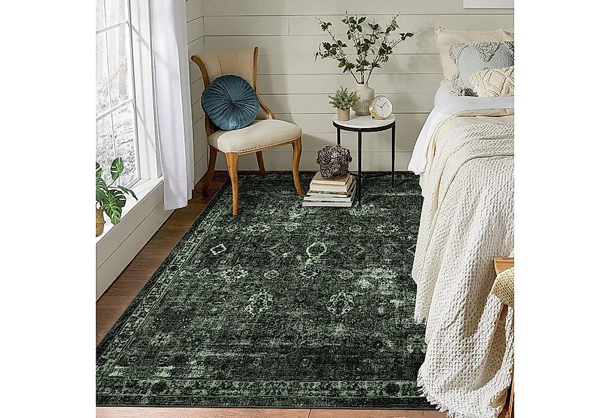 GarveeMore Teppich Wohnzimmer Vintage Waschbarer Teppiche für Schlafzimmer günstig online kaufen