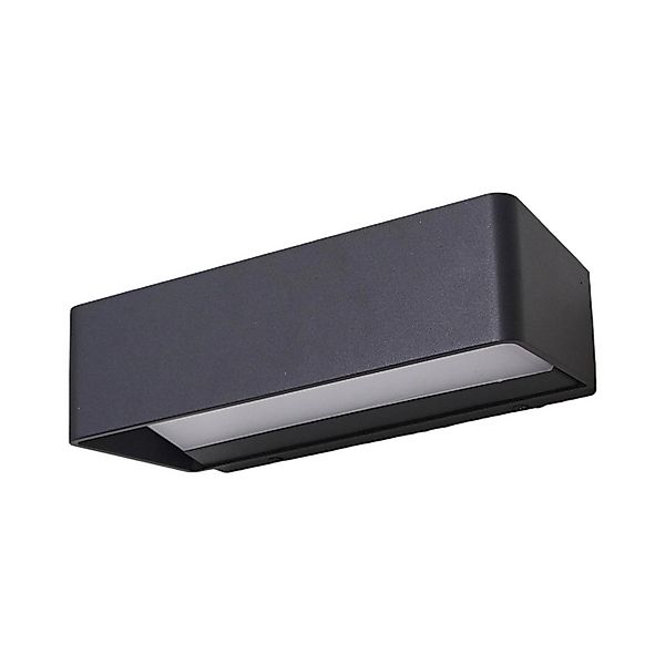 Lucande LED Wandleuchte Außen Midvig 9617035 Modern in Schwarz aus Aluminiu günstig online kaufen