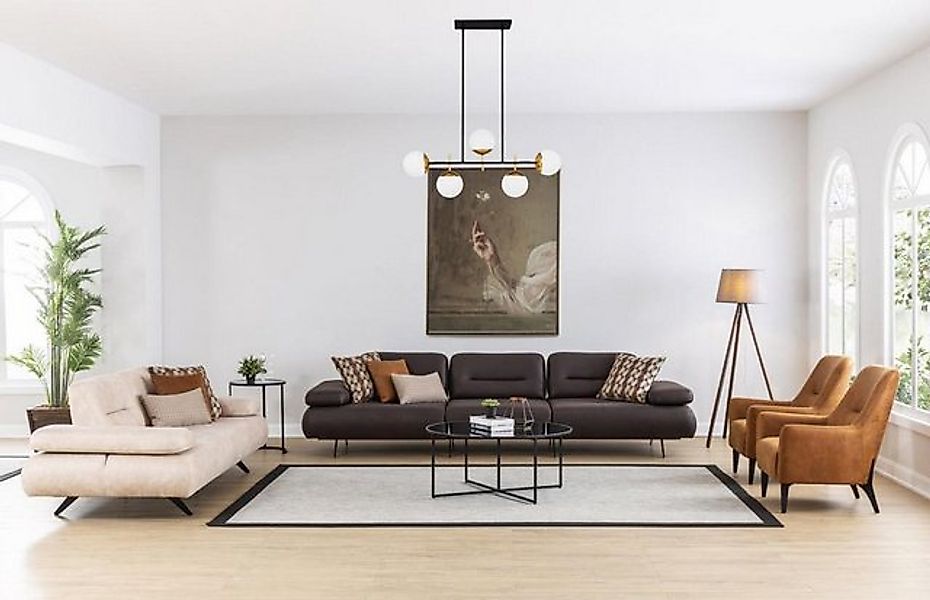 Xlmoebel Sofa Sofa-Set mit 4+3+1+1 Sitzplätzen, Design-Sofa, Polstercouch, günstig online kaufen