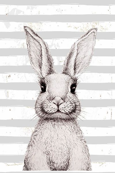 queence Metallbild "Bunny III" 1 Stk. tlg. Stahlschild, Blechschild, Hase, günstig online kaufen