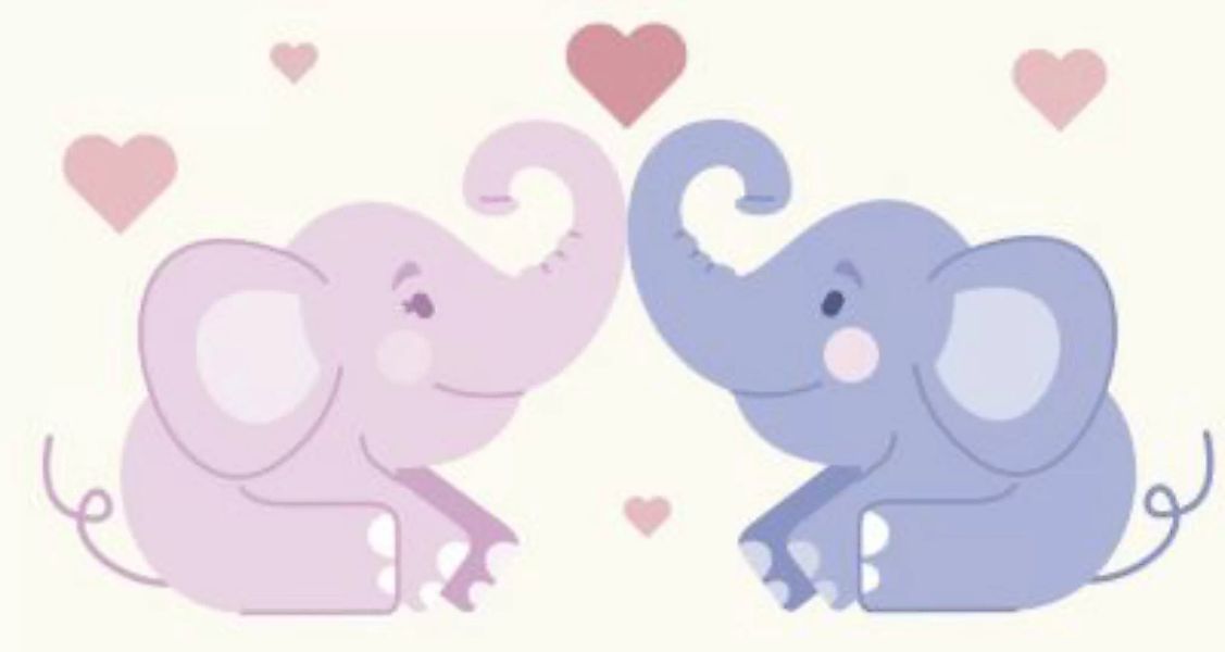 EmmiJules Wandtattoo Verliebte Elefanten mit Herzen – das Kinderzimmer mehr günstig online kaufen