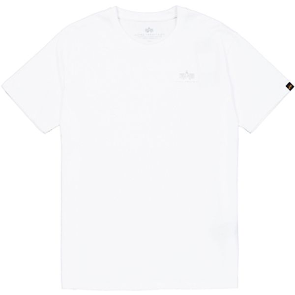 Alpha Industries  T-Shirts & Poloshirts Basic T-Shirt SL TPU - white / chro günstig online kaufen