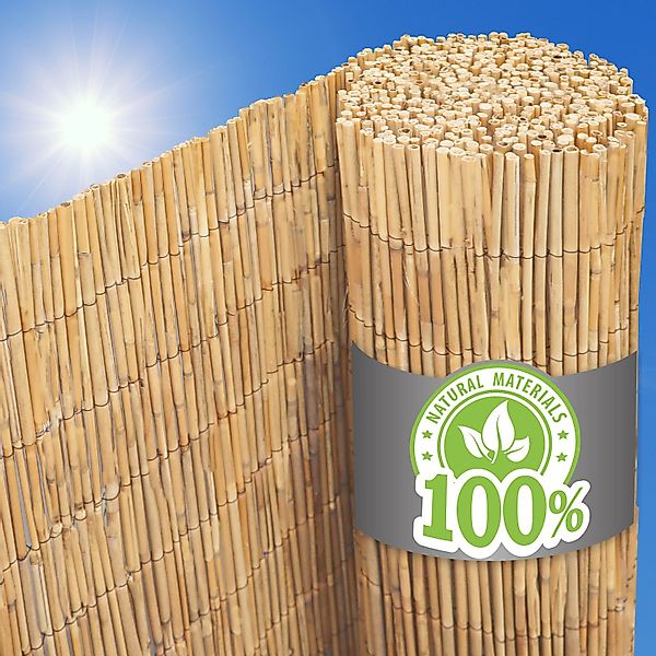 urfence Sichtschutzzaunmatten 100x300 Balkon Sichtschutz Schilfrohrmatte günstig online kaufen