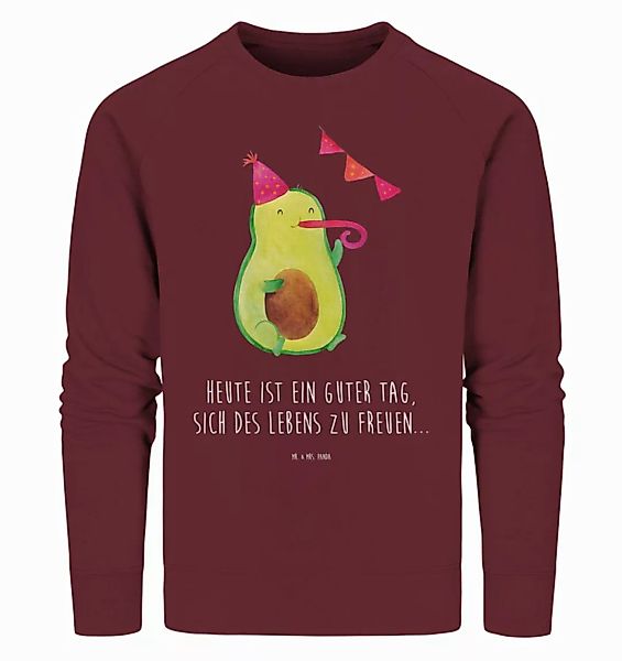 Mr. & Mrs. Panda Longpullover Avocado Party Größe M - Burgundy - Geschenk, günstig online kaufen