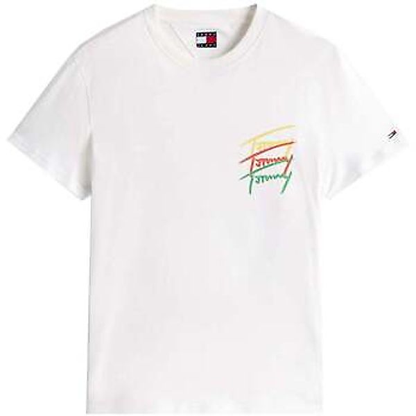 Tommy Jeans  T-Shirts & Poloshirts 3 Colour Twisted Logo T-Shirt Ecru günstig online kaufen