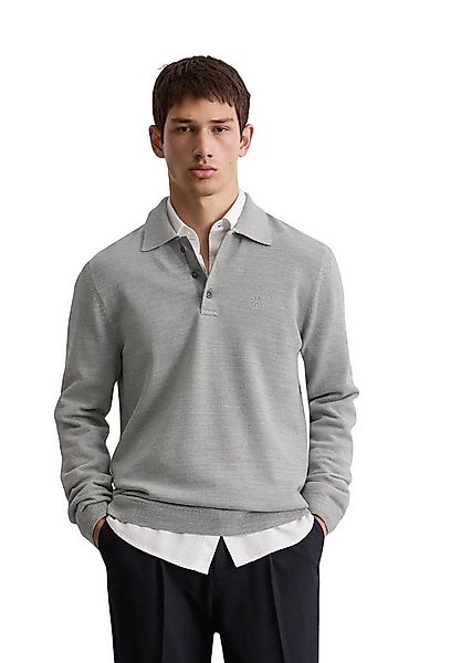 Marc O'Polo Strickpullover aus feinem Bio-Baumwoll-Piqué günstig online kaufen