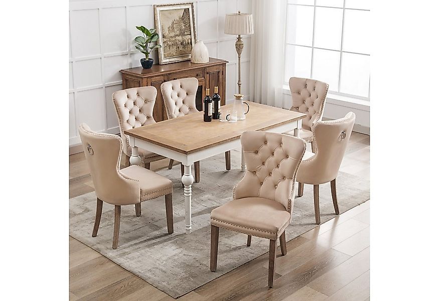 Flieks Esszimmerstuhl (Set, 6 St), 6er Set Polsterstühle Küchenstühle Wohnz günstig online kaufen