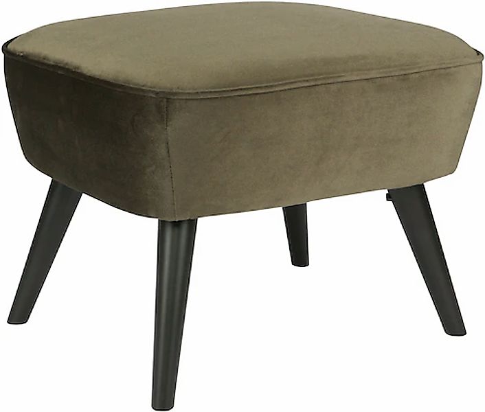WOOOD Hocker »Sara«, mit Samtstoff gepolstert, rechteckige Form, H 41 cm x günstig online kaufen