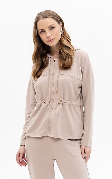 Passioni Strickjacke mit Taillenzug günstig online kaufen