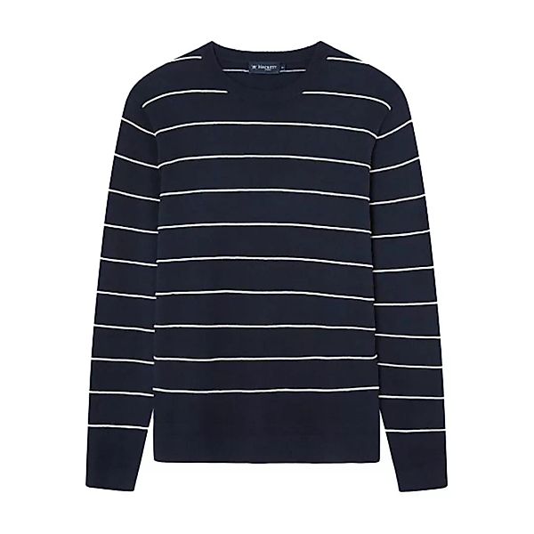Hackett Fine Breton Stripe Pullover S Navy / Ecru günstig online kaufen