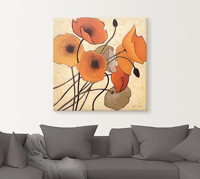 Artland Leinwandbild »Kürbismohn II«, Blumen, (1 St.), auf Keilrahmen gespa günstig online kaufen