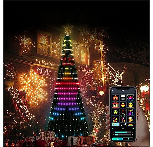 PRIISF Künstlicher Weihnachtsbaum LED Weihnachtsbaum Baummantel RGB Lichter günstig online kaufen