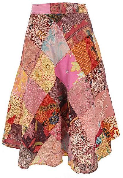 Guru-Shop Minirock Weit schwingender upcyceling Patchwork.. alternative Bek günstig online kaufen