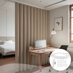 Jibenhome Scheibengardine Raumteiler Vorhang mit Schiene, günstig online kaufen