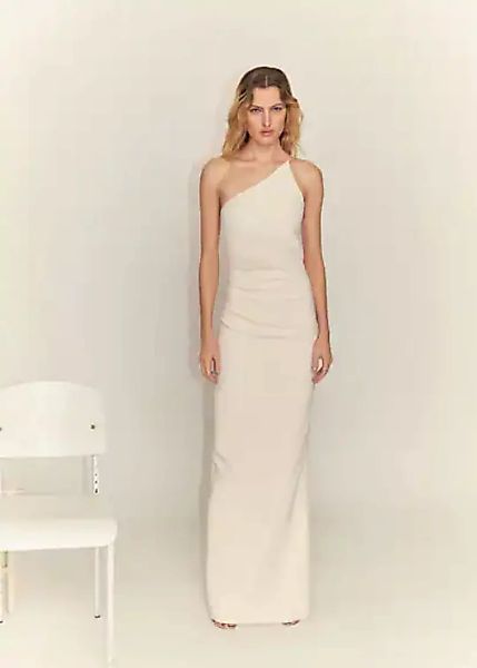 Asymmetrisches Kleid mit Blumendetail günstig online kaufen