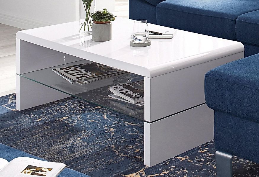 Concept GmbH Couchtisch in Weiß, MDF günstig online kaufen