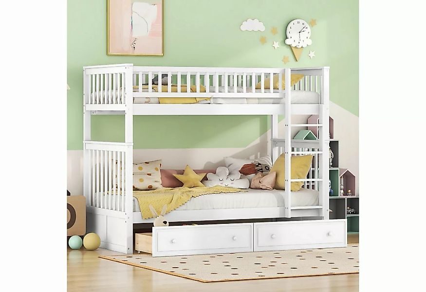 DOPWii Kinderbett 90x200cm Etagenbetten,Funktionelle Betten,Etagenbett mit günstig online kaufen