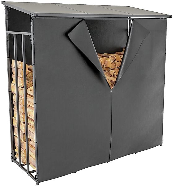 CLP Kaminholzregal Ruston mit Plane XL, günstig online kaufen