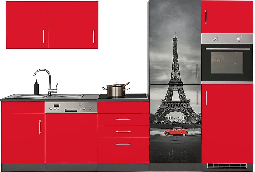 KOCHSTATION Küchenzeile »KS-Paris – Küchen mit einzigartigen Fotomotiven au günstig online kaufen