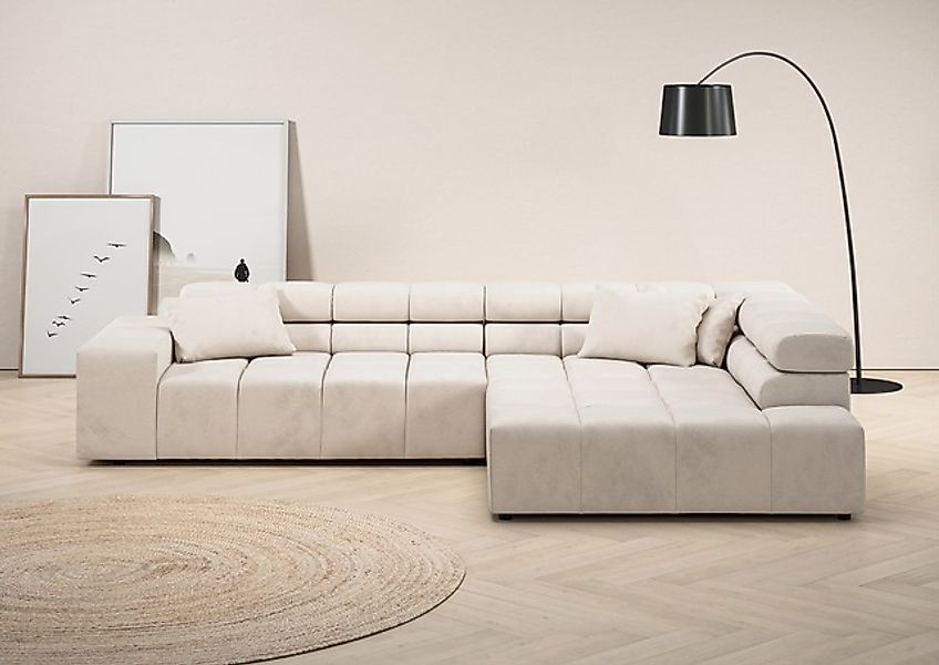INOSIGN Ecksofa »Ancona incl. Kopfteilverstellung, OTTOs Choice, Breite 319 günstig online kaufen