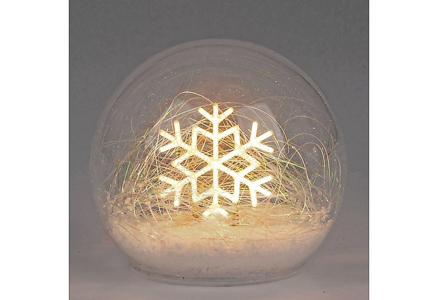 formano Kugelleuchte Schneeflocke, Mit Timerfunktion, Transparent, Motiv: S günstig online kaufen