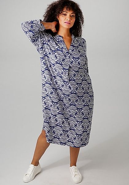 Aniston PLUS Sommerkleid mit farbharmonischem, graphischem Druck - NEUE KOL günstig online kaufen
