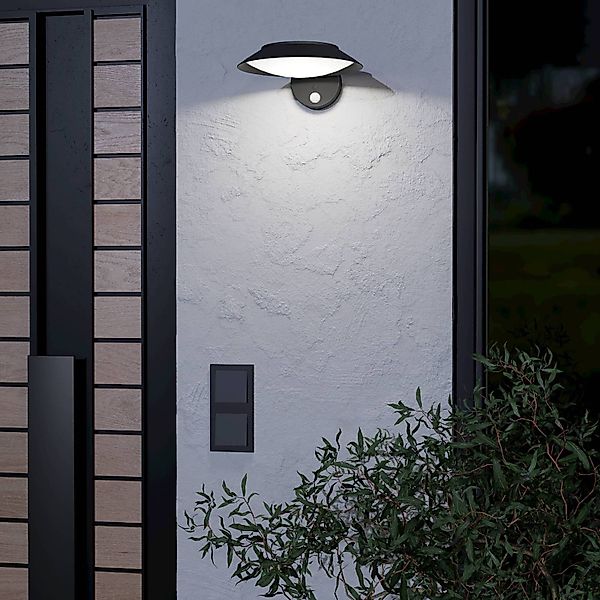 EGLO LED Solarleuchte "Cerrisi LED Wandlampe, Solarlampe, Bewegungsmelder, günstig online kaufen