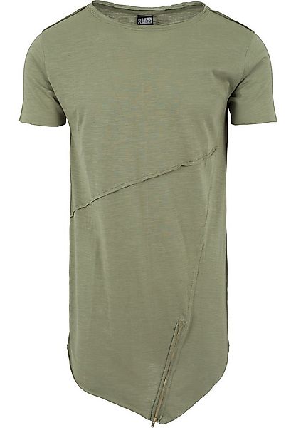 URBAN CLASSICS T-Shirt Urban Classics Herren Long Open Edge Front Zip Tee ( günstig online kaufen
