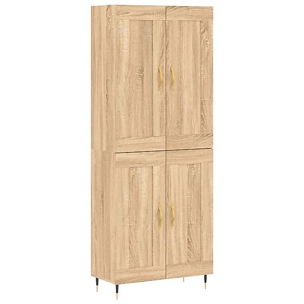 vidaXL Highboard Sonoma-Eiche 69,5x34x180 cm Holzwerkstoff 3199668 günstig online kaufen