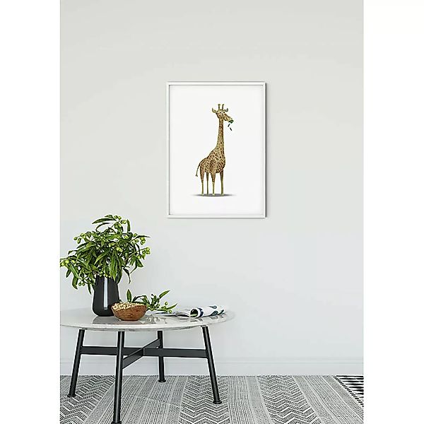 KOMAR Wandbild - Cute Animal Giraffe - Größe: 50 x 70 cm mehrfarbig Gr. one günstig online kaufen