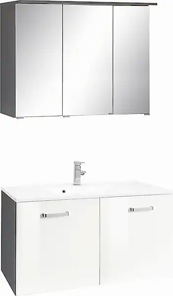 welltime Badmöbel-Set »Ravenna«, (2 St.), Breite 90 cm, Spiegelschrank und günstig online kaufen