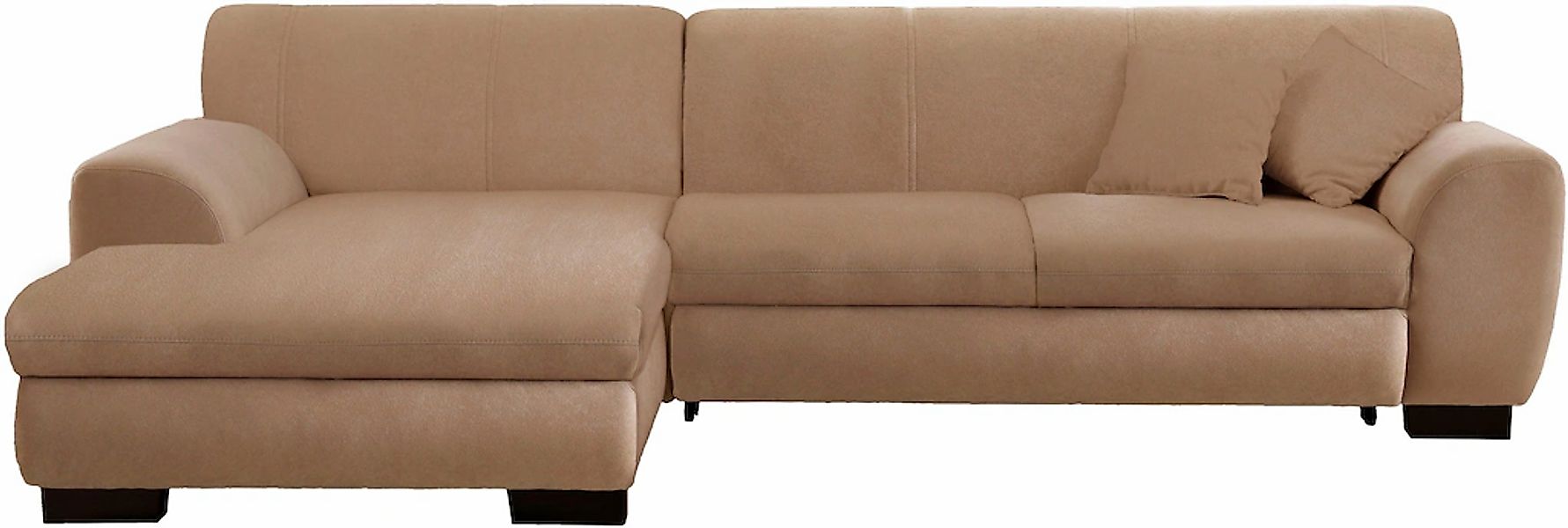 Home affaire Ecksofa "Nika zeitlos und elegant, L-Form" wahlweise mit Bettf günstig online kaufen