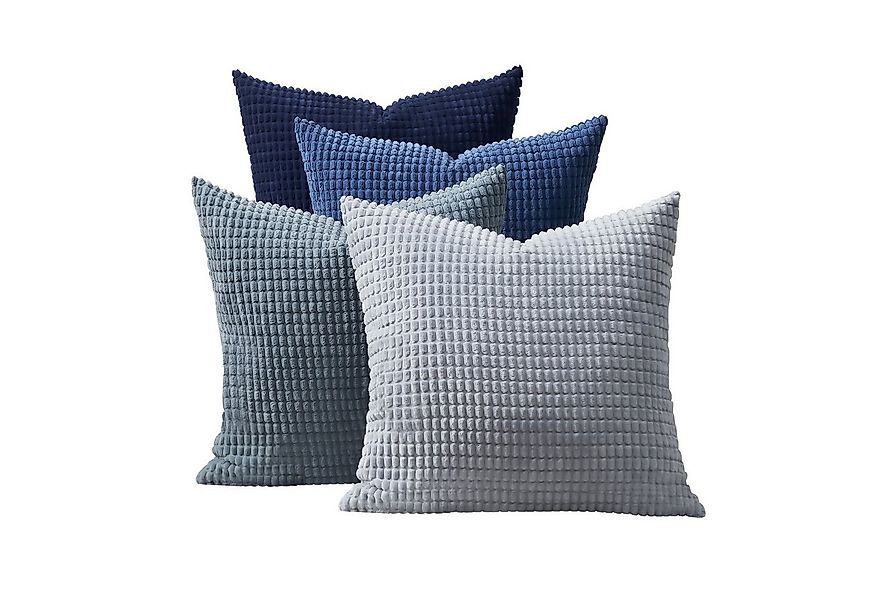 Topfinel Kissenbezug Dekokissenbezug 4er Set 40x40cm aus Cord Samt-Farbverl günstig online kaufen