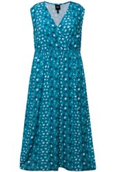 Ulla Popken Maxikleid Jerseykleid Punkte A-Linie günstig online kaufen