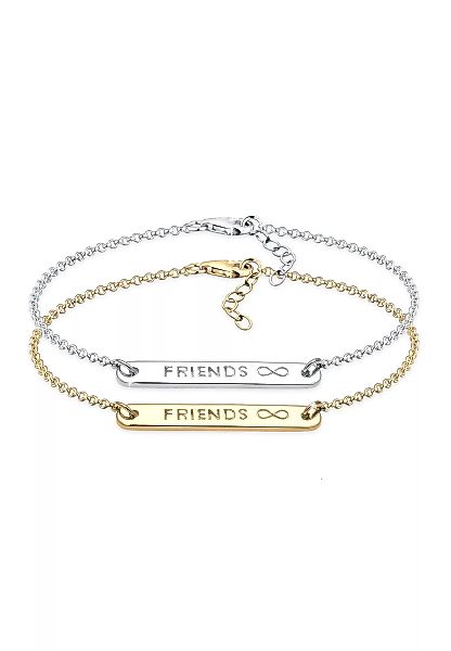 Elli Armband Set "Infinity Freundschaft Set Bi-Color Silber" günstig online kaufen
