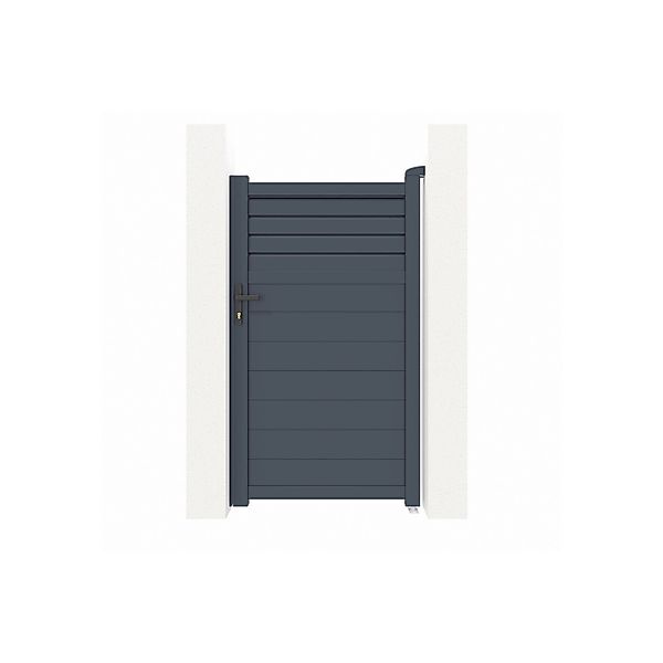 Casanoov Gartentür Aus Aluminium 1M Carpatia H 180Cm Grau günstig online kaufen