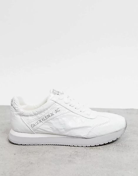 Calvin Klein Jeans – Jill – Sneaker in Weiß günstig online kaufen