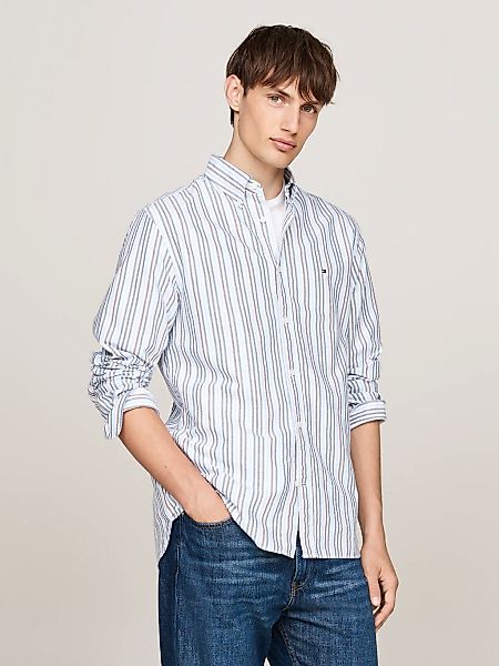 Tommy Hilfiger Langarmhemd "MULTI STRIPE OXFORD Regular Fit SHIRT" günstig online kaufen