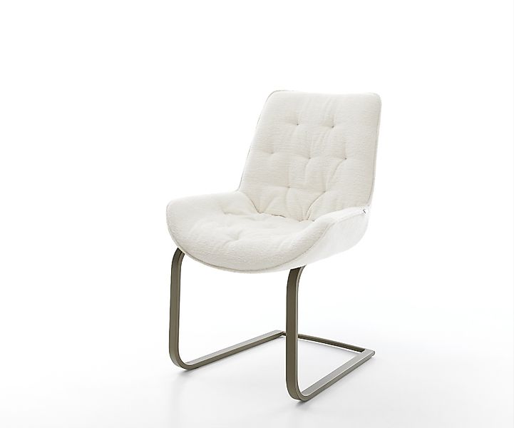 Freischwinger Taimi-Flex Bouclé Soft Beige Freischwinger flach Effektfinish günstig online kaufen
