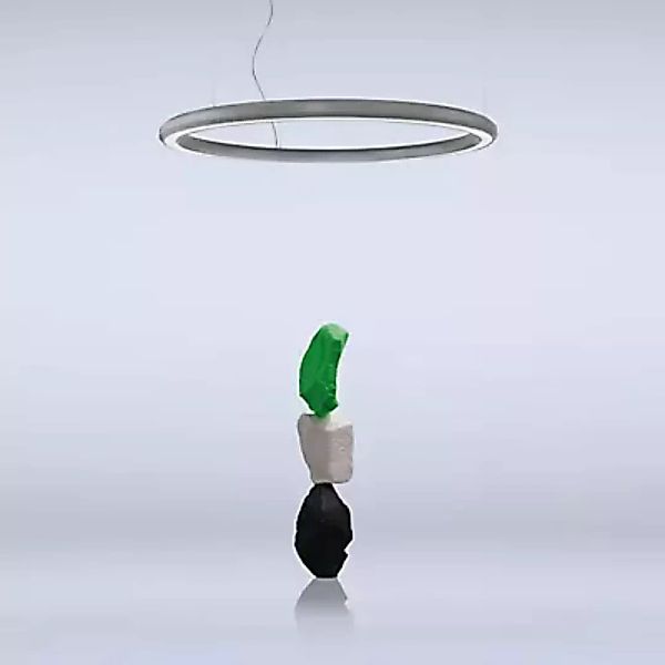 Marchetti Materica Circle Pendelleuchte LED downlight, beton - ø120 cm günstig online kaufen