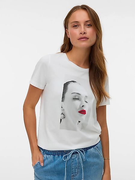 Vero Moda Kurzarmshirt "VMJAMAICA S/S T-SHIRT JRS BTQ" Baumwolle günstig online kaufen