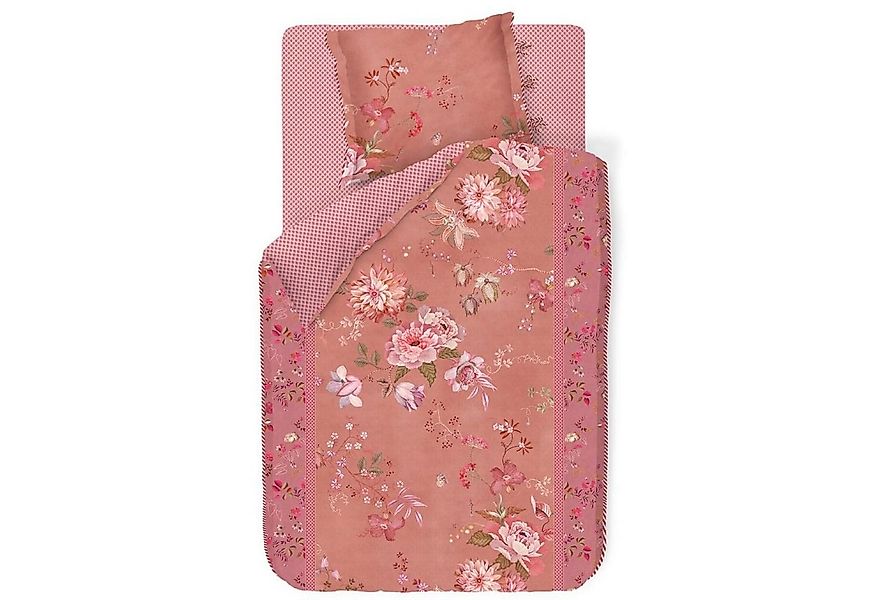 PiP Studio Bettwäsche Tokyo Bouquet Pink, Perkal, 2 teilig, Lilien, Dahlien günstig online kaufen