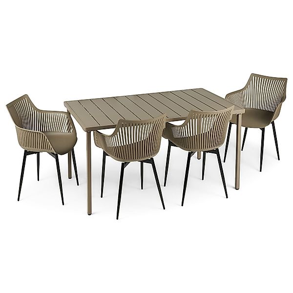 IDIMEX Garten-Essgruppe VIOLETTA, Wetterfeste Garten-Sitzgruppe mit günstig online kaufen